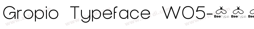 Gropio Typeface W05字体转换